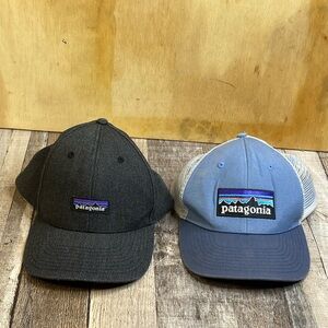 Men’s Bundle Patagonia Trucker Hats - Gray and Blue